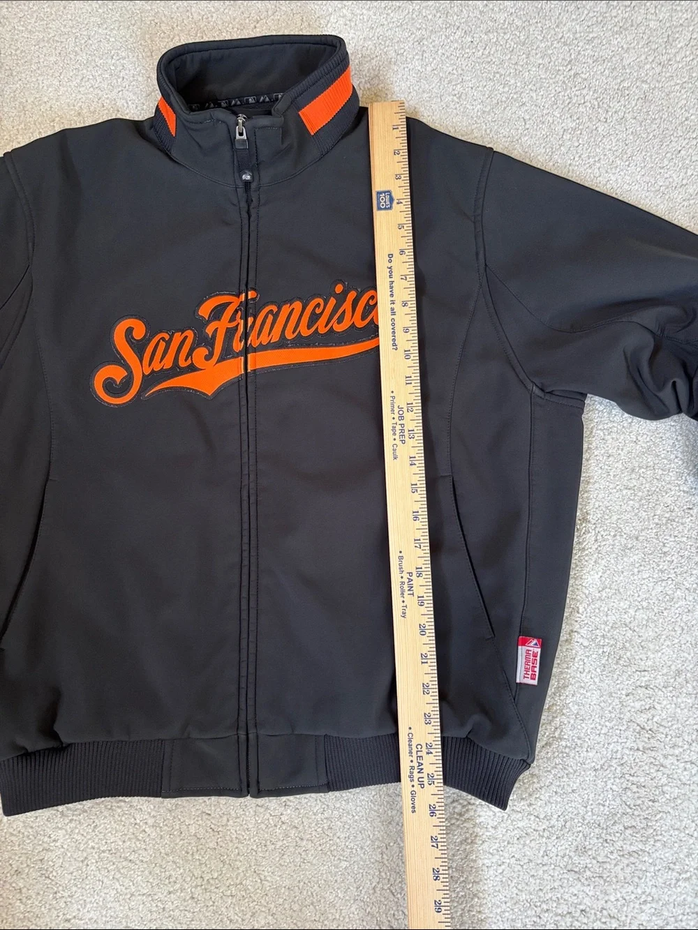 Vintage Majestic MLB San Francisco Giants Jacket Therma Base Black Men's XL